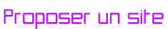 Proposer un site