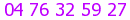 T&eacute;l&eacute;phone Fasilaweb 04.76.32.59.27